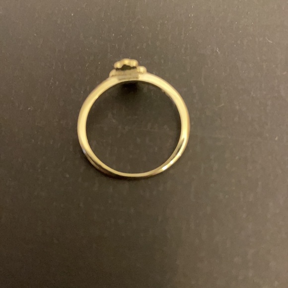 New 14kt gold plated sterling silver enamel gansa ring. - Picture 2 of 3